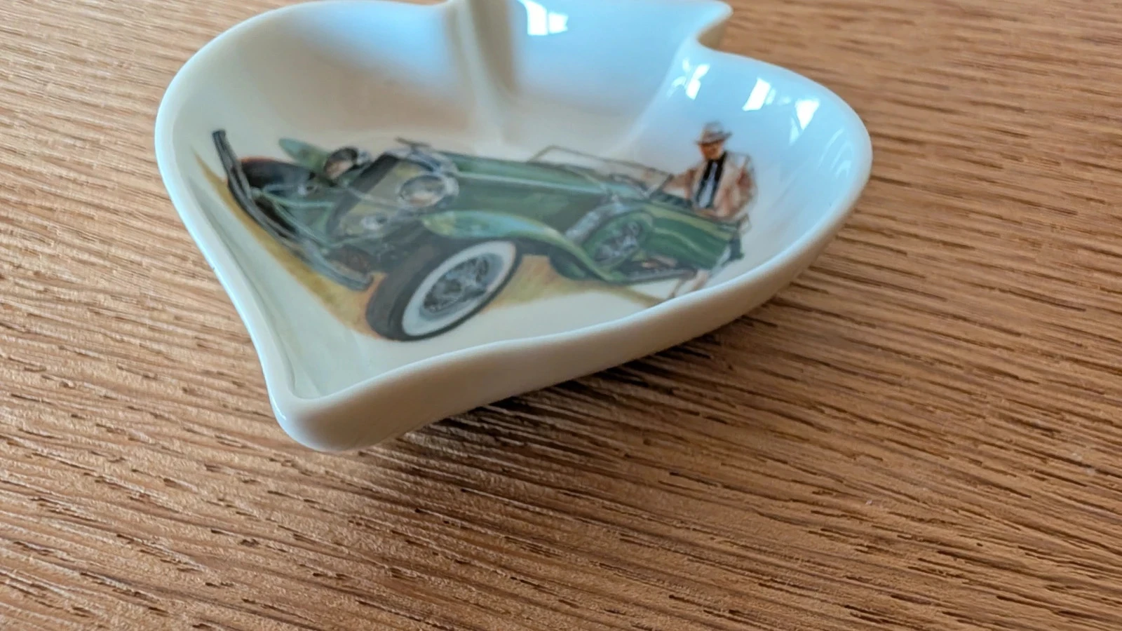 pique pocket ashtray Limoges porcelain claude brachet old car bentley – photo 6